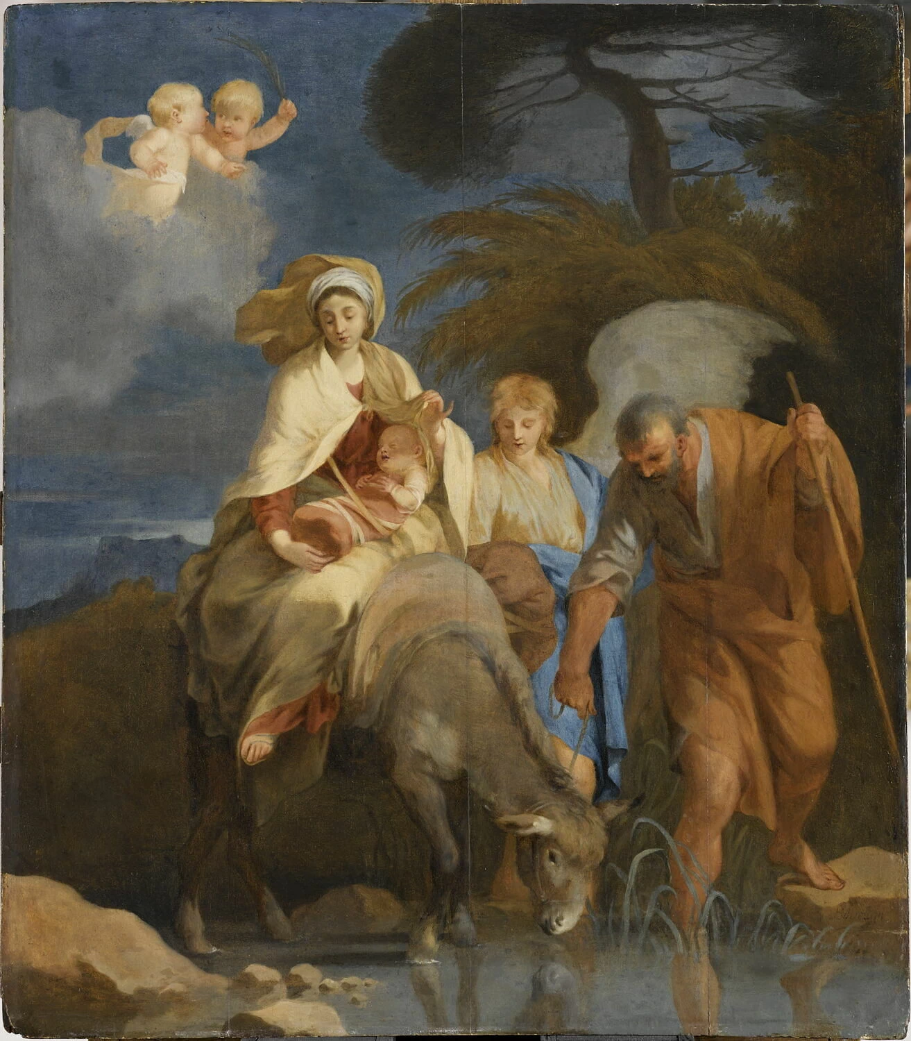 La fuga in Egitto - Louvre, Parigi